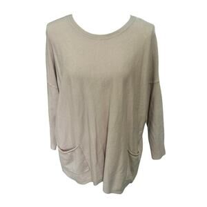 Staccato Crewneck Sweater Tunic W/ Pockets Size M/L